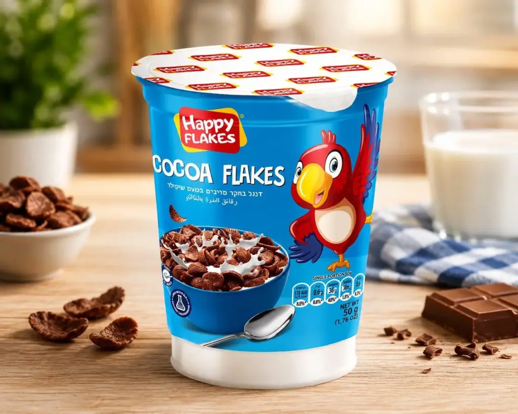 Happy Flakes Cocoa Flakes cup