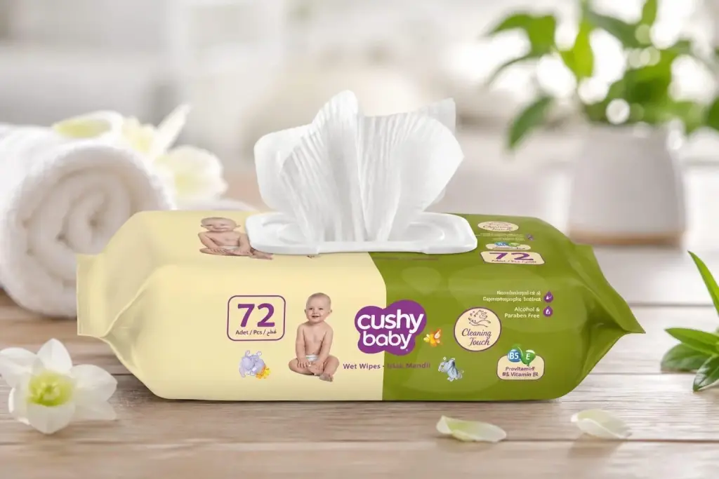 Cushy Baby wet wipes, 72-piece pack