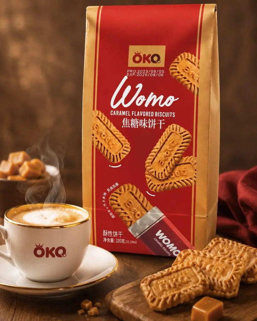 Wafer biscuits with coffee